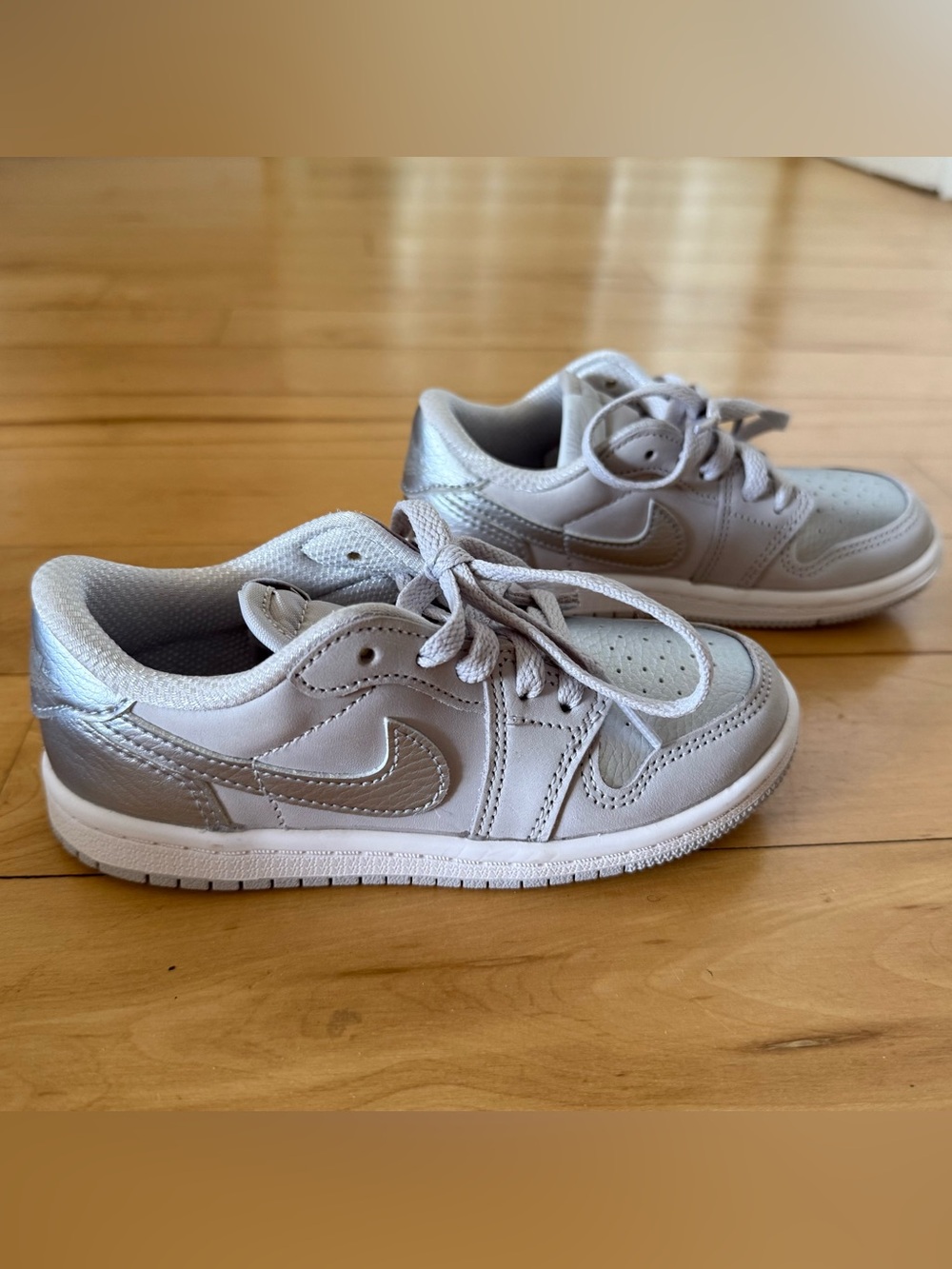Nike Kids Silver Low-Top Sneakers